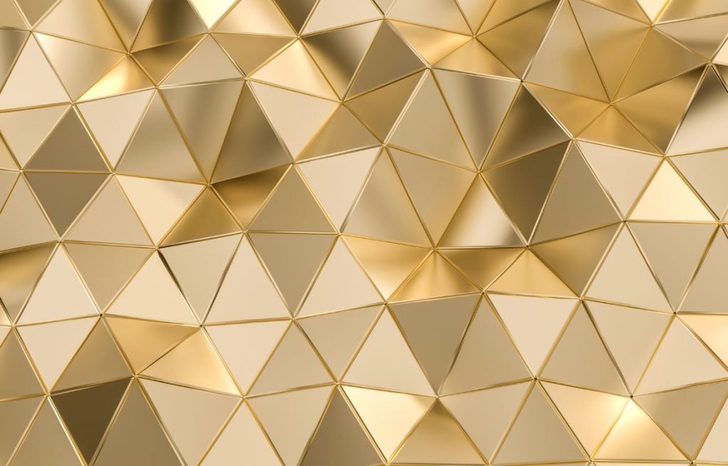 Metallic gold pattern