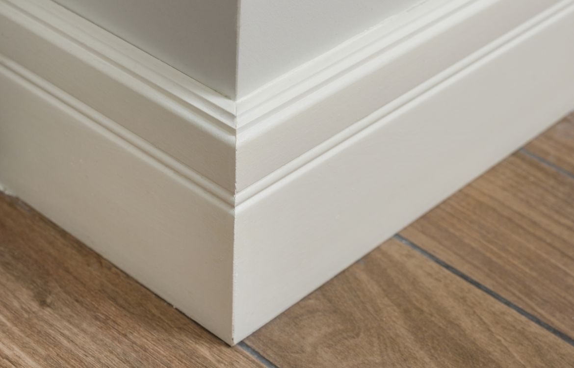 Painted baseboards