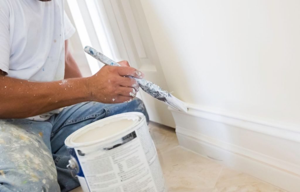 Painting baseboards