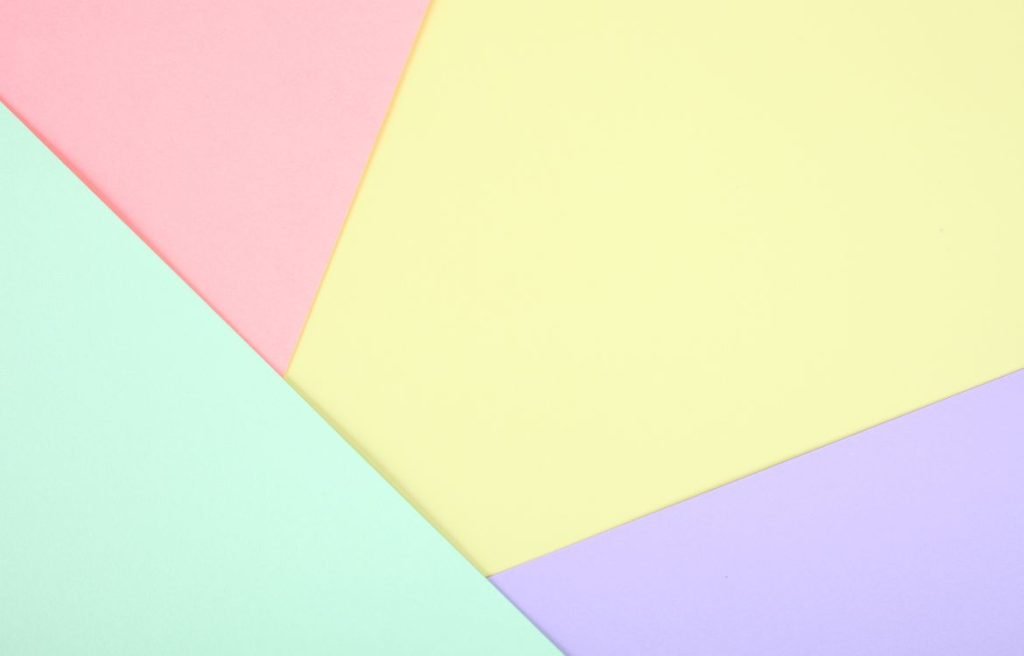 Pastel colors pallete