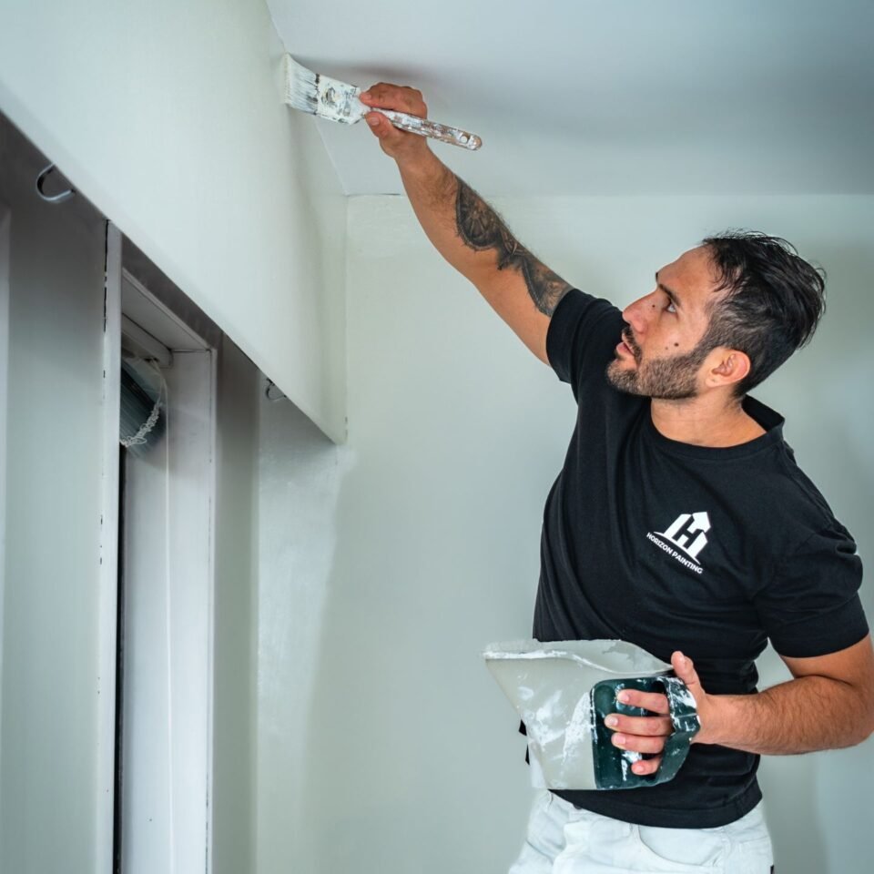 Painting the interior wall